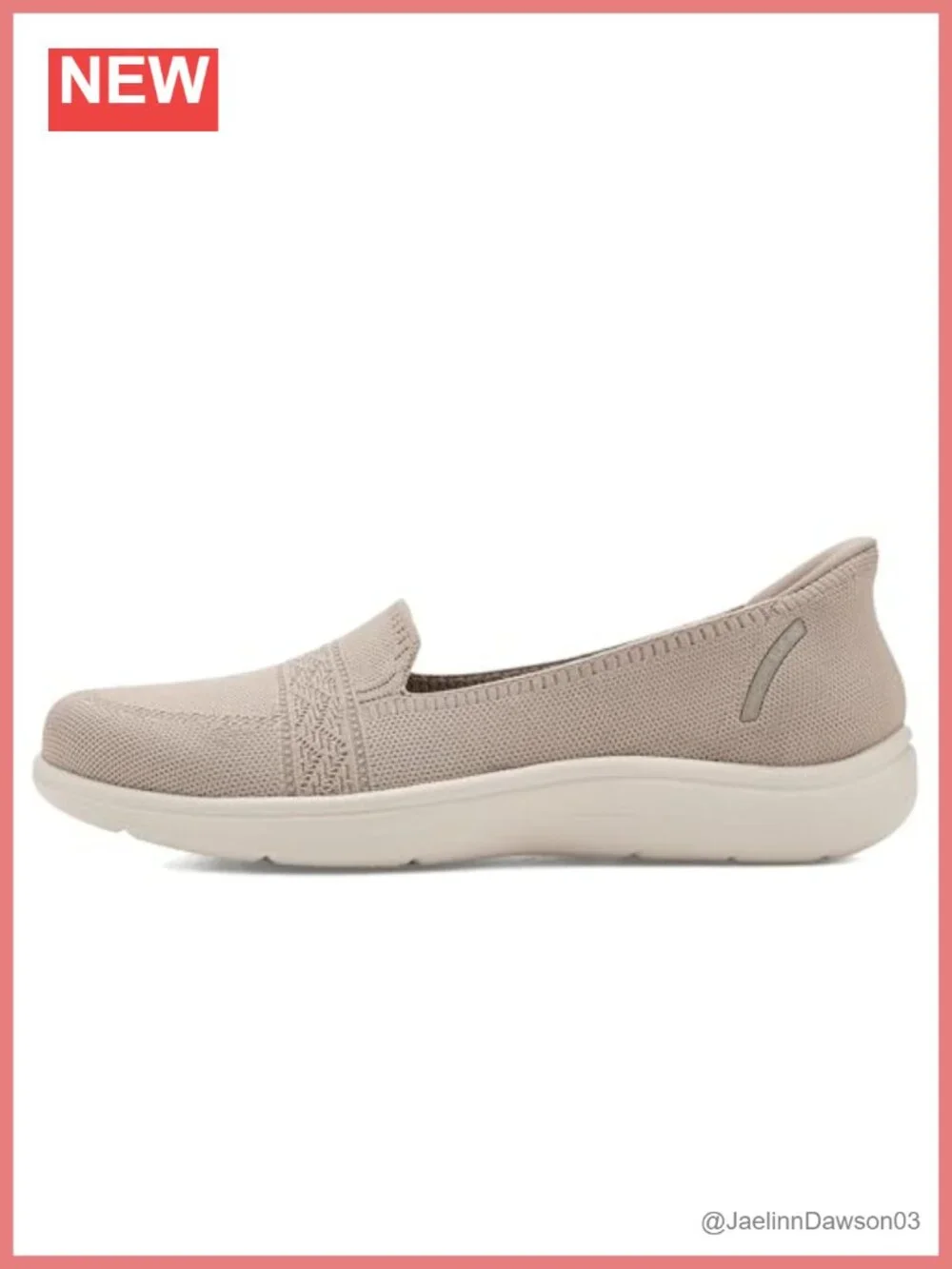 Comfort Slip-on Loafers with Knit Upper and Air-Cooled Goga Mat Foam